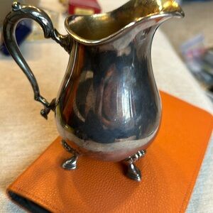 Vintage Silver Plated Pitcher Georgian International Silver Plated Vintage Court
